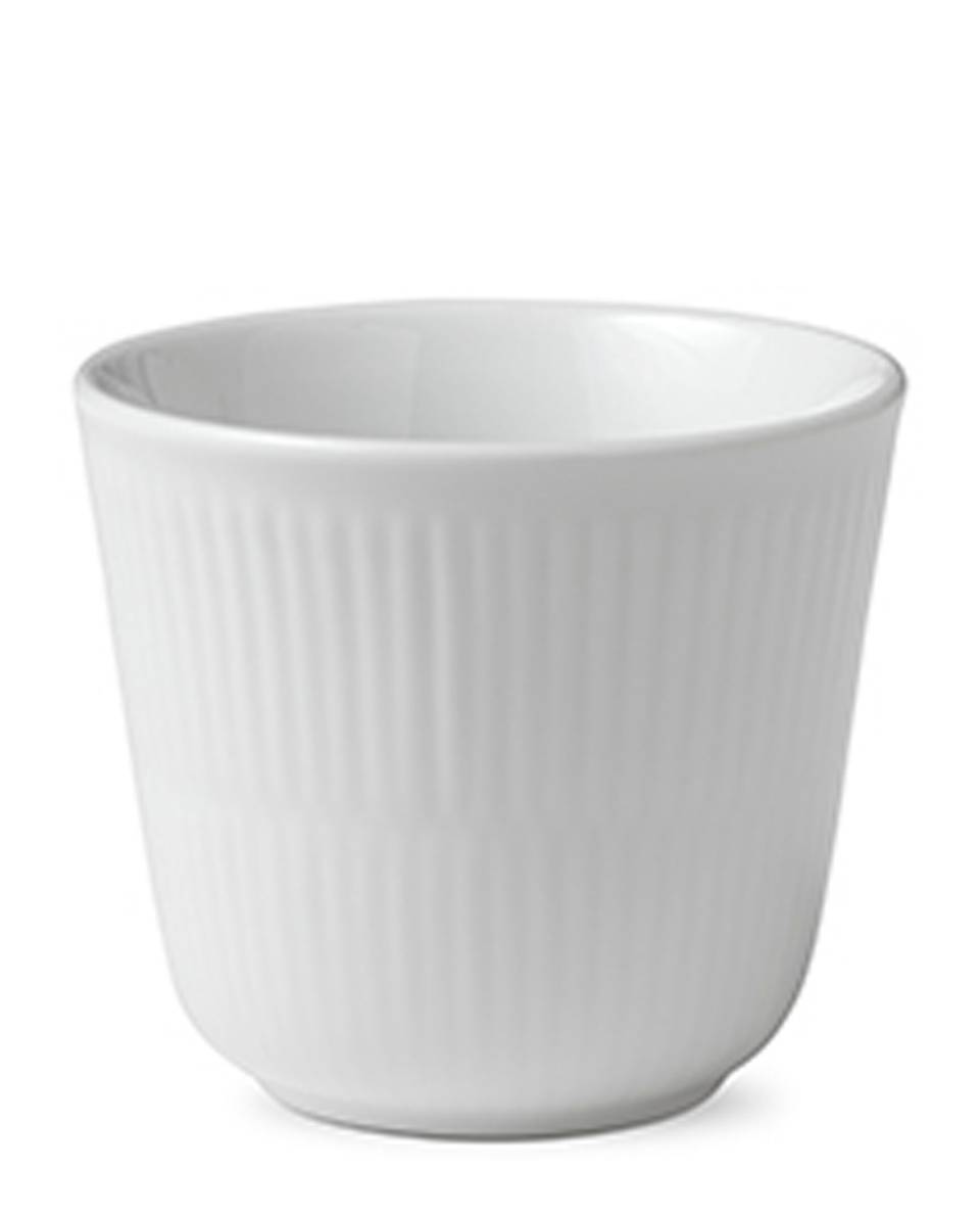 White Fluted Becher Thermo One Size