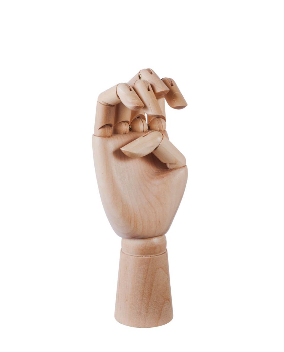 Wooden Hand 18 cm H