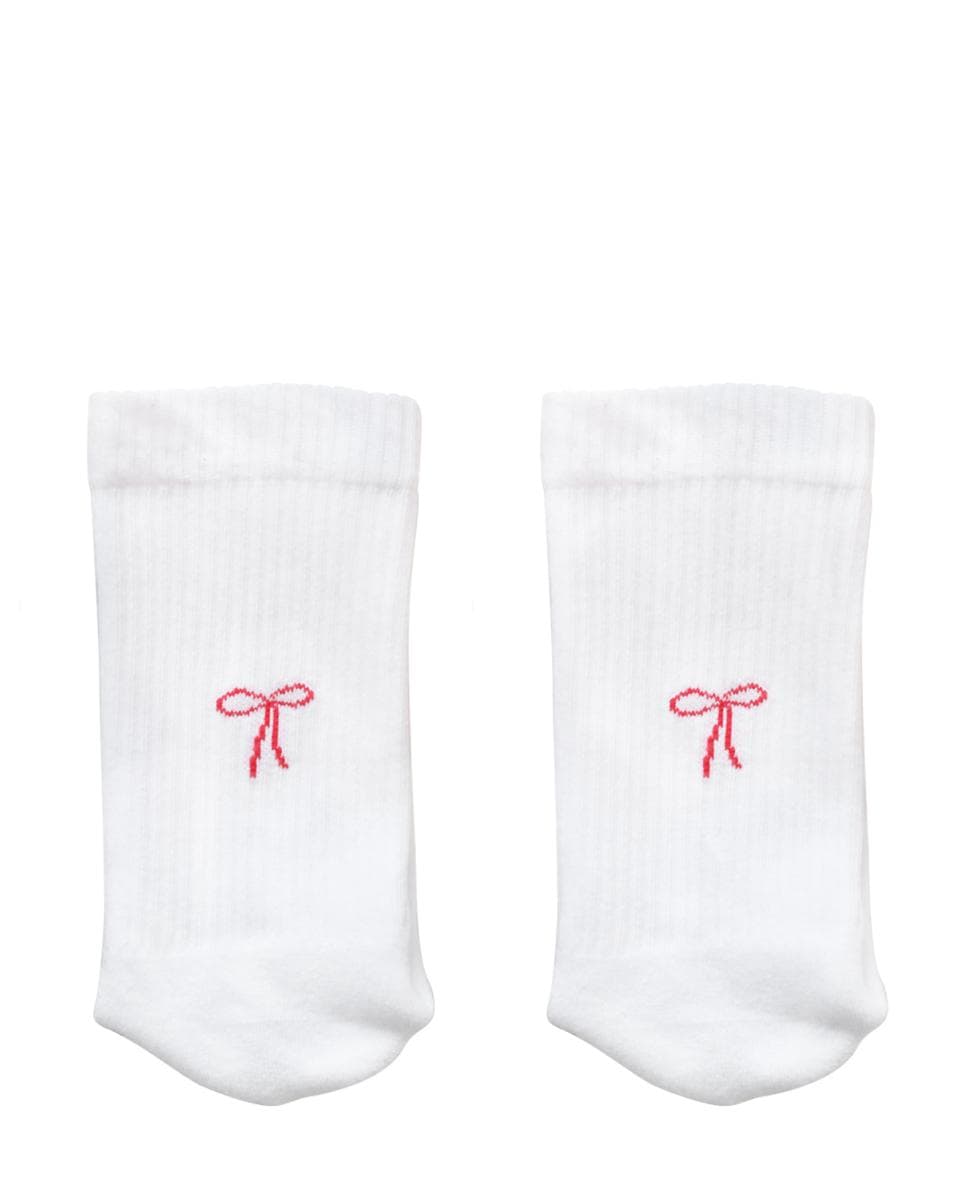 Socken Schleife weiß 39-42