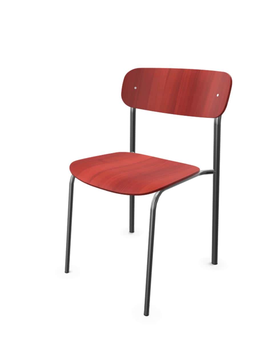 Stuhl S 243 Buche rostrot gebeizt 