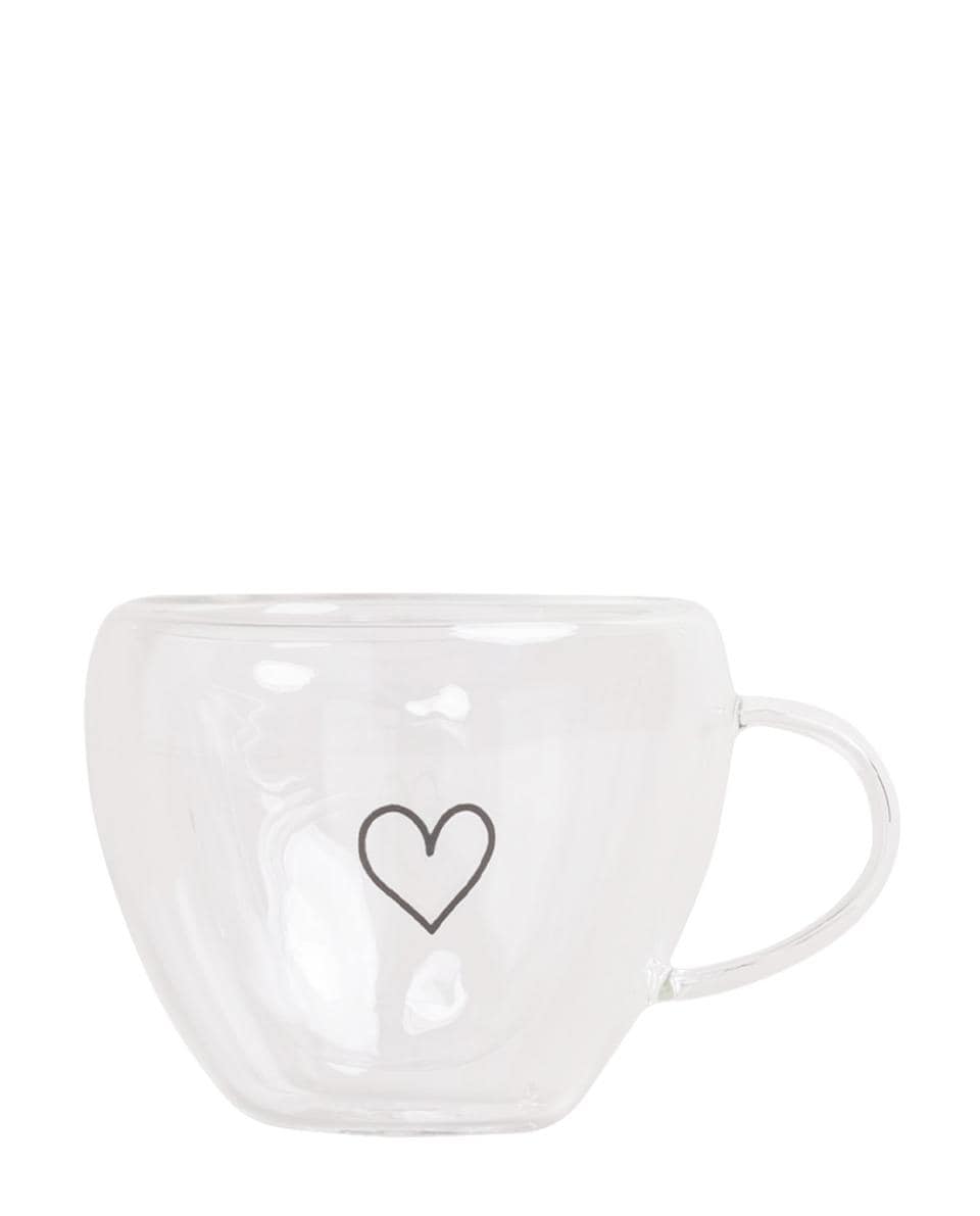 Tasse Herz doppelwandig 