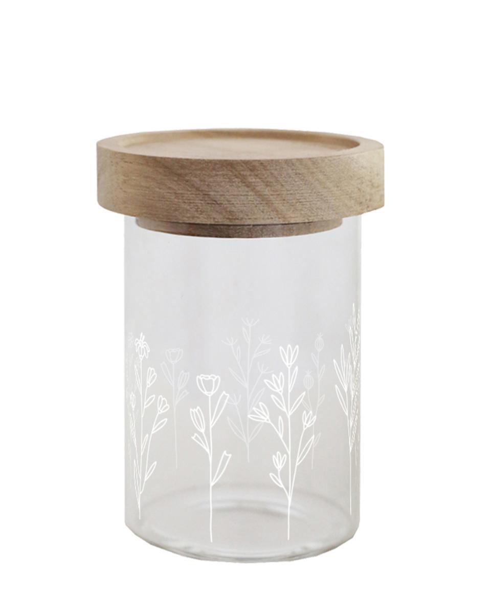 Vorratsglas Blumenwiese 9 cm H