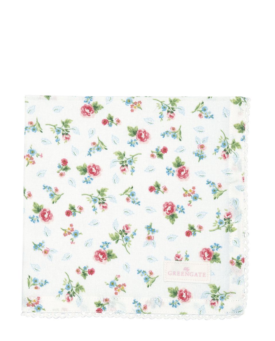 Alma Stoffserviette mit Spitze petit white One Size