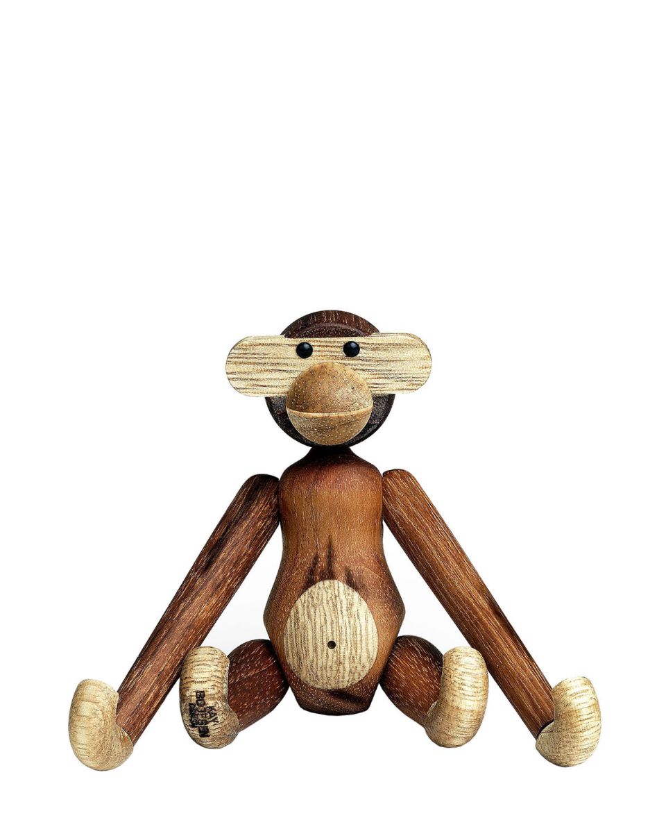 Holzfigur Affe mini 