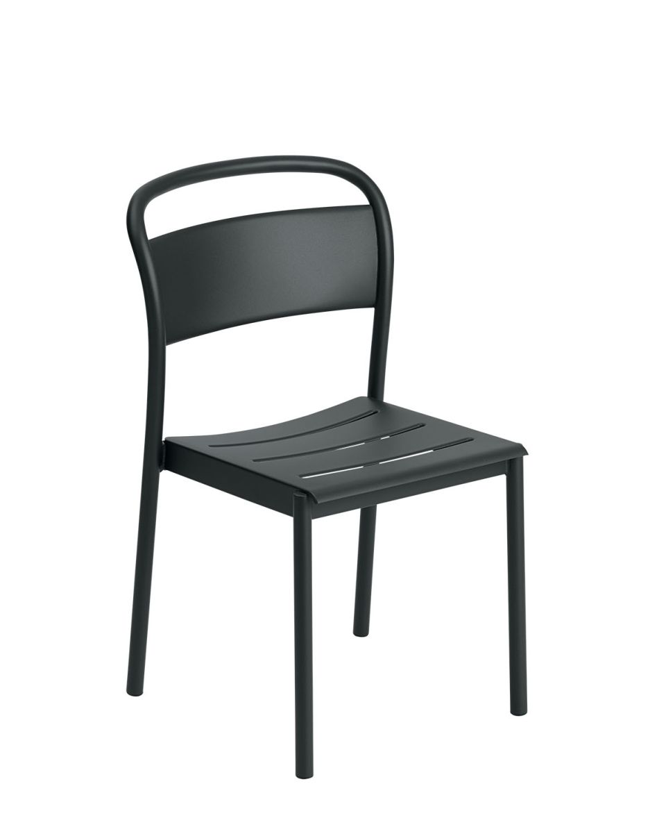 Outdoor Stuhl Linear Steel Side Chair 