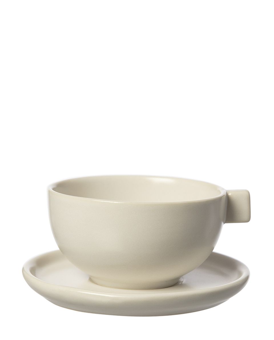 Teetasse mit Unterteller Stoneware 