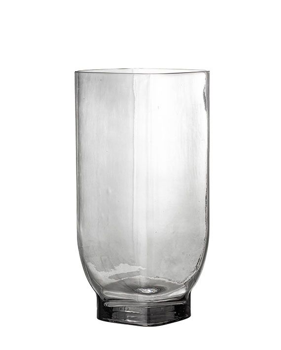 Vase Grey Glass 
