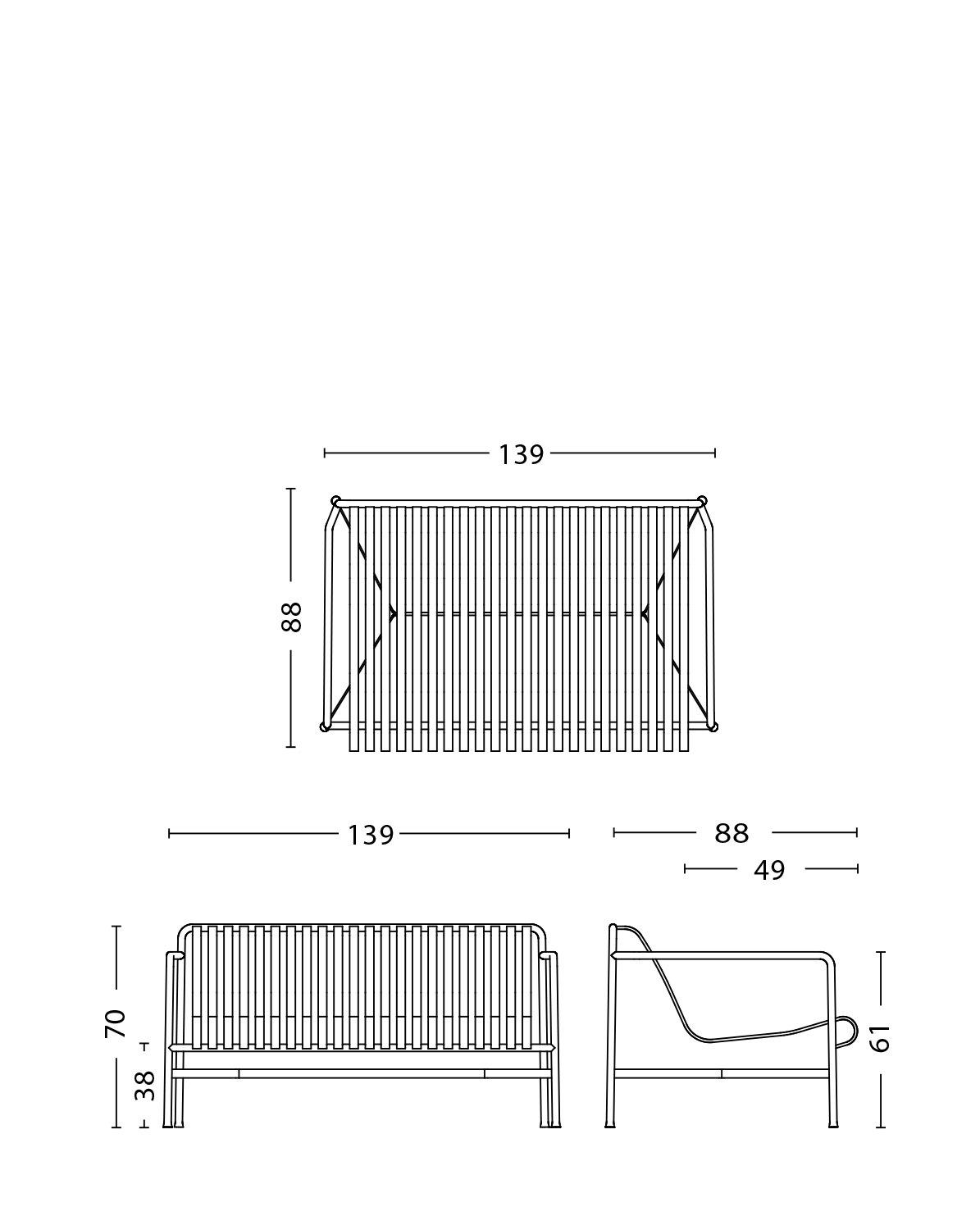 Sofa Lounge Palissade One Size