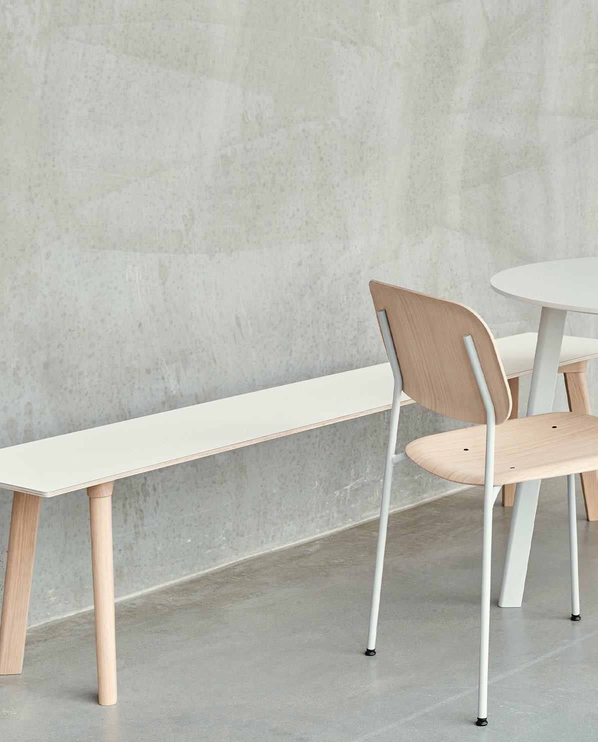 Bank CPH Deux 215 water-based laquered oak 140 cm L