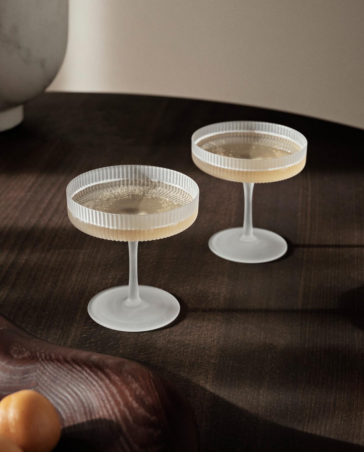 Champagner Glas Set Ripple One Size