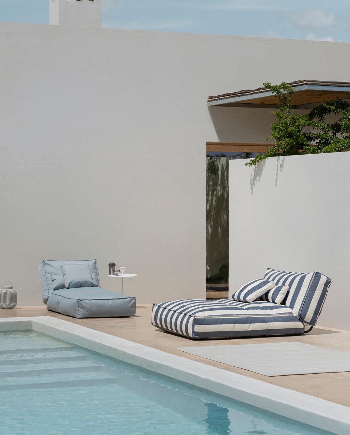 Kissen Stay Outdoor gestreift 45 x 45 cm