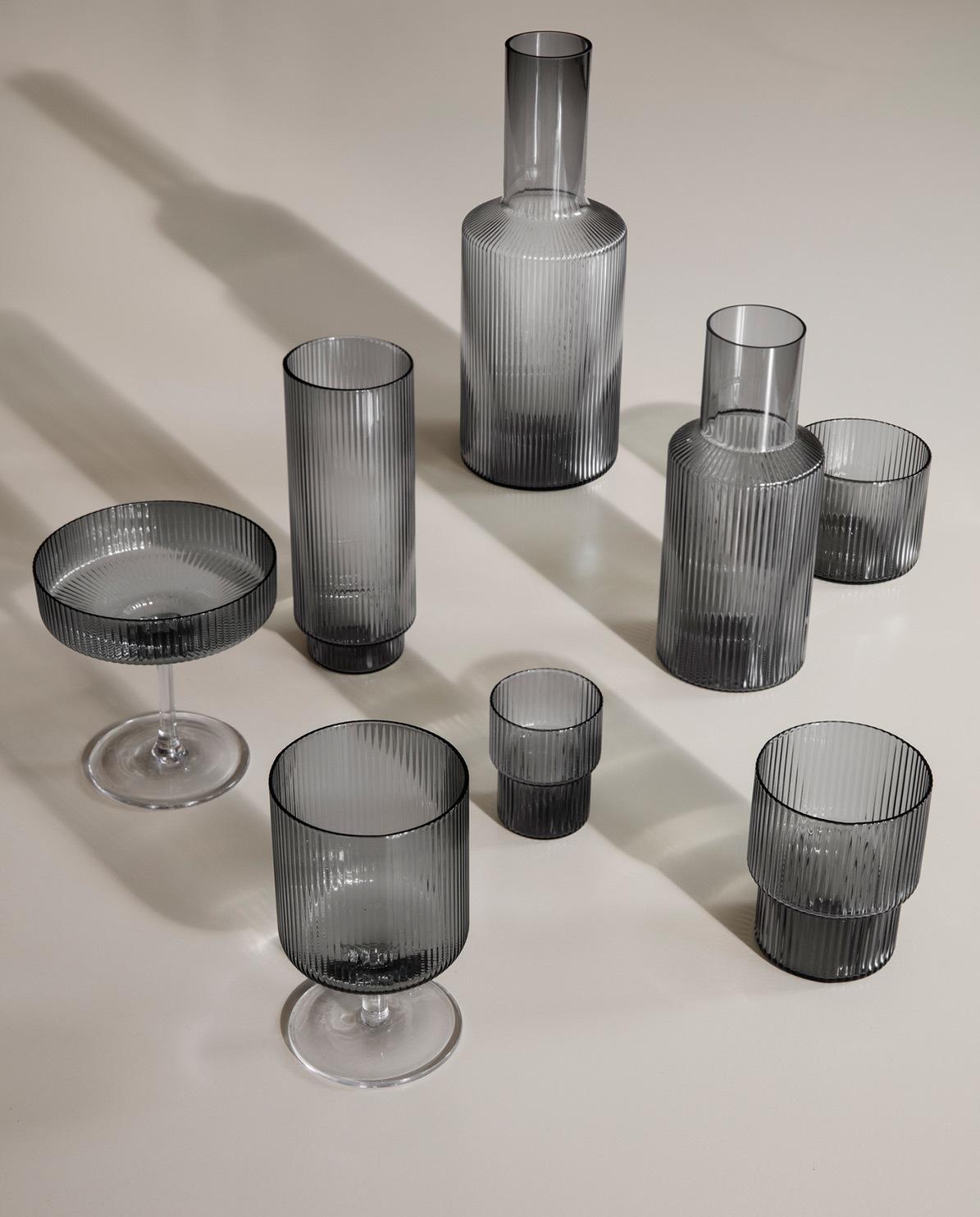 Trinkglas Set Ripple 6,2 cm H