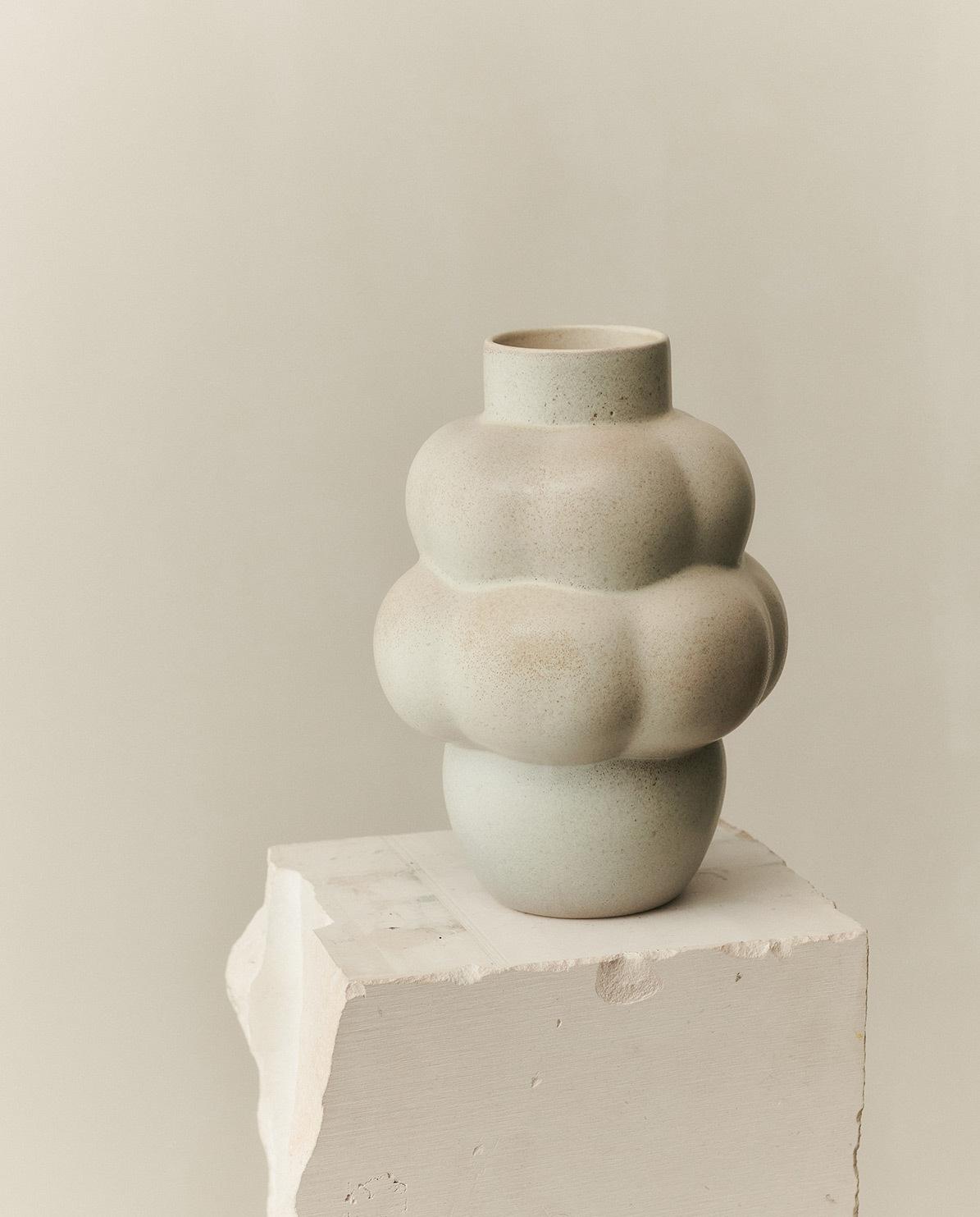 Vase Balloon 04 Steingut 18 cm H