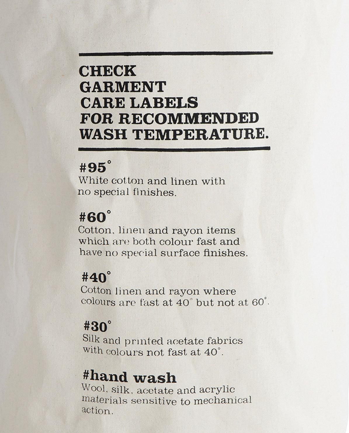 Wäschekorb Wash instructions One Size