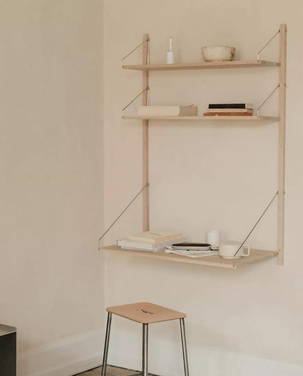 Wandregal Shelf Library Desk Section 114 cm H