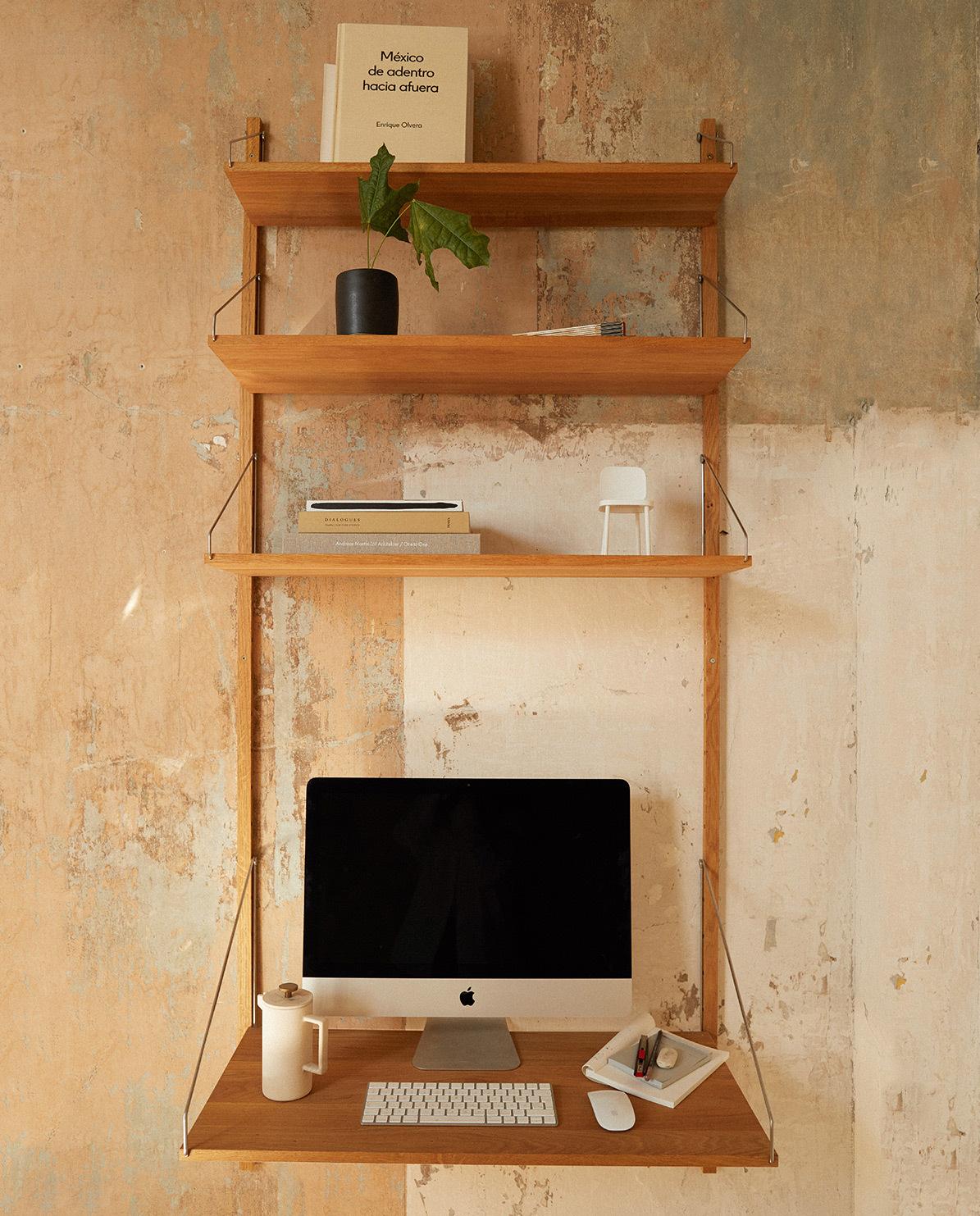 Wandregal Shelf Library Desk Section 185 cm H