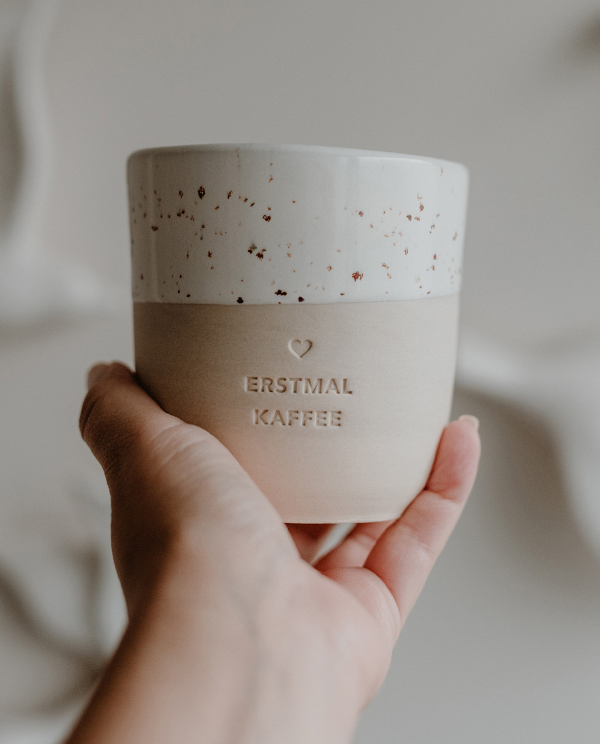 Eulenschnitt Becher Erstmal Kaffee One Size