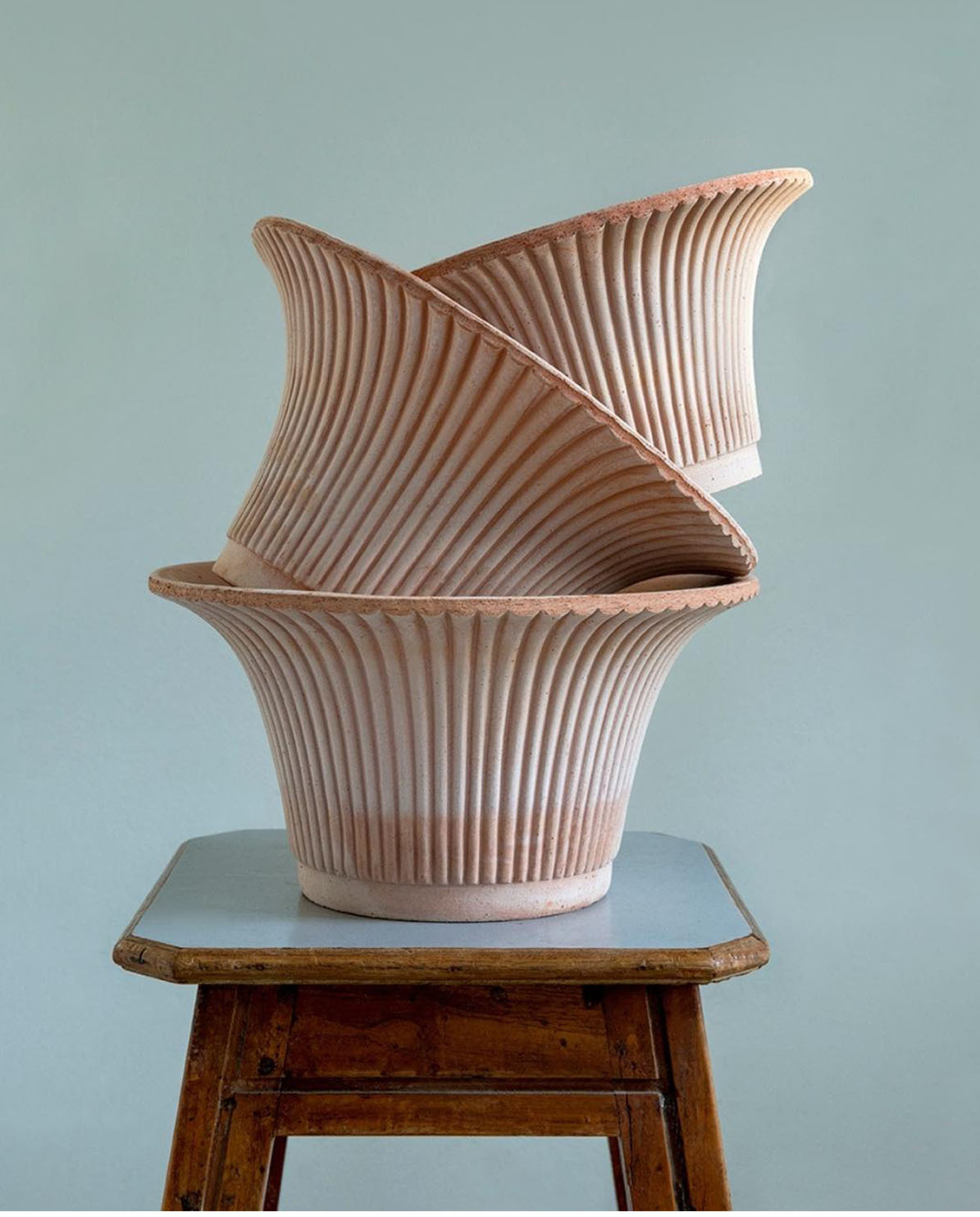 Bergs Potter Blumentopf Daisy Raw Pot inkl. Untersetzer Ø 25 cm