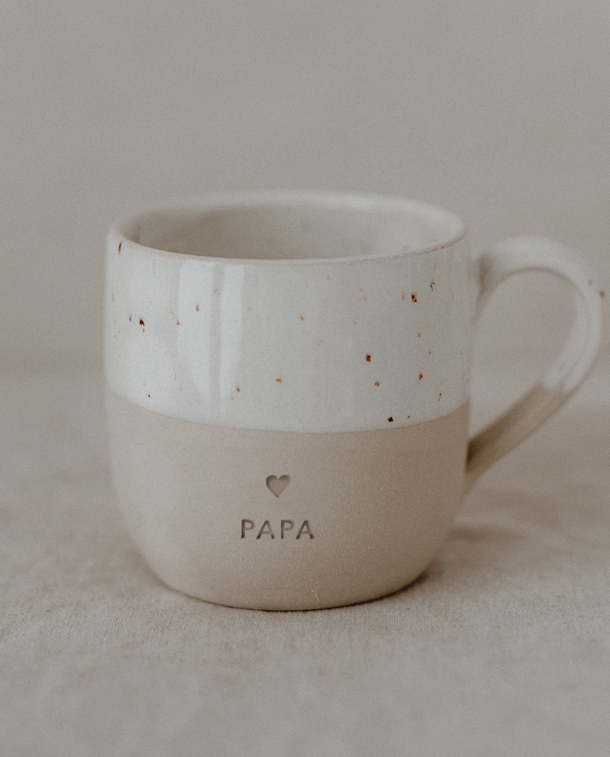 Eulenschnitt Cappuccino Tasse Papa One Size