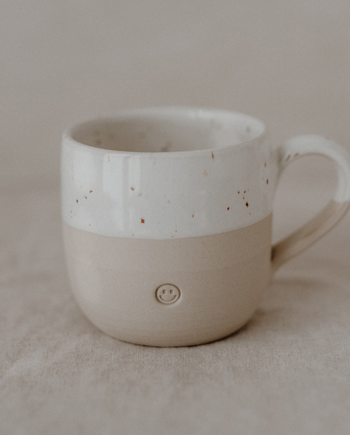 Eulenschnitt Cappuccino Tasse Smiley One Size