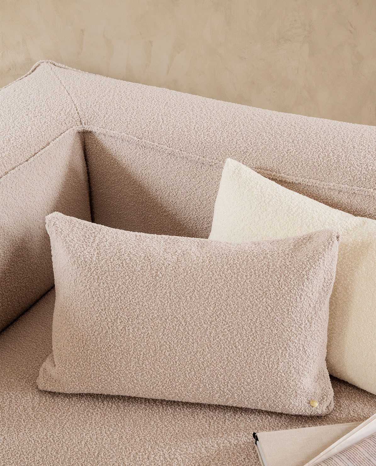 Ferm Living Kissenhülle Clean Wool Bouclé One Size