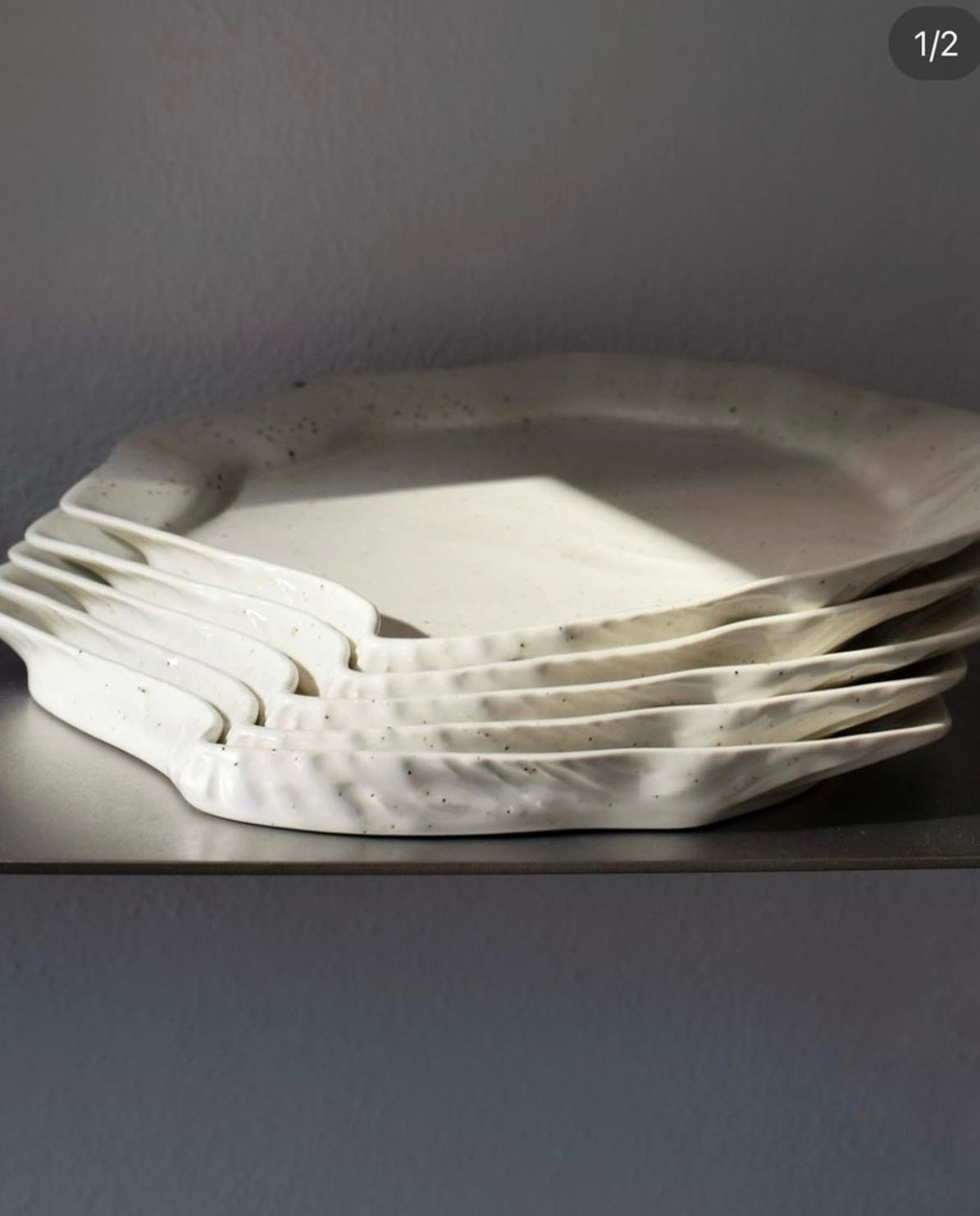 Christina Iversen Studio Speiseteller Muschel One Size
