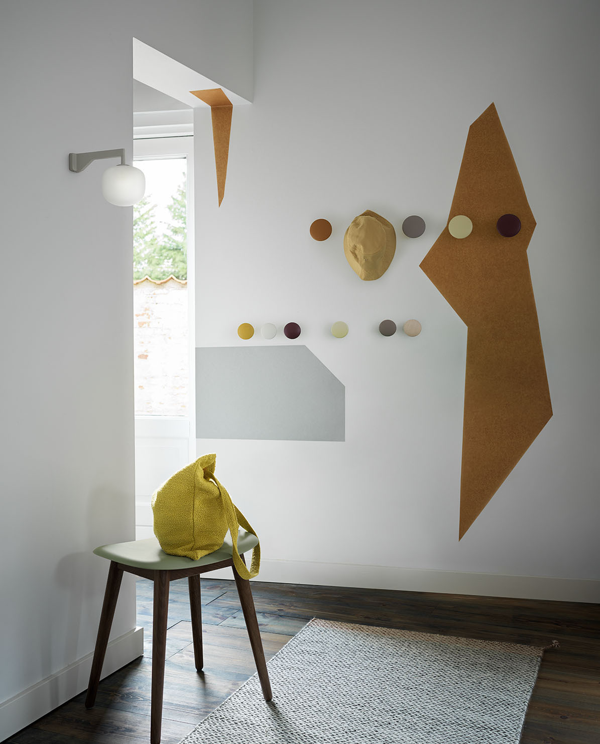 Muuto Wandhaken Dots Wood ⌀ 17 cm