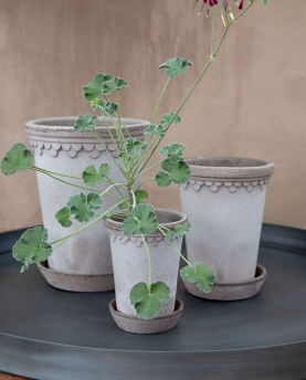 Bergs Potter Blumentopf The Københavner Raw Pot inkl. Untersetzer