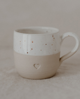 Eulenschnitt Cappuccino Tasse Herz