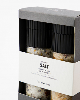 Nicolas Vahé Geschenkset Salz Secret blend & Garlic und Chilli
