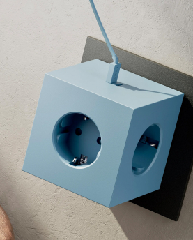 Avolt Mehrfachstecker Square 2 USB C wall mounted