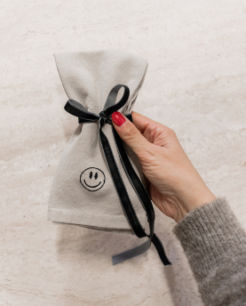 Geliebtes Zuhause Stoffserviette 4er-Set Smiley