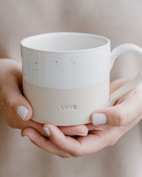 Eulenschnitt Tasse Love