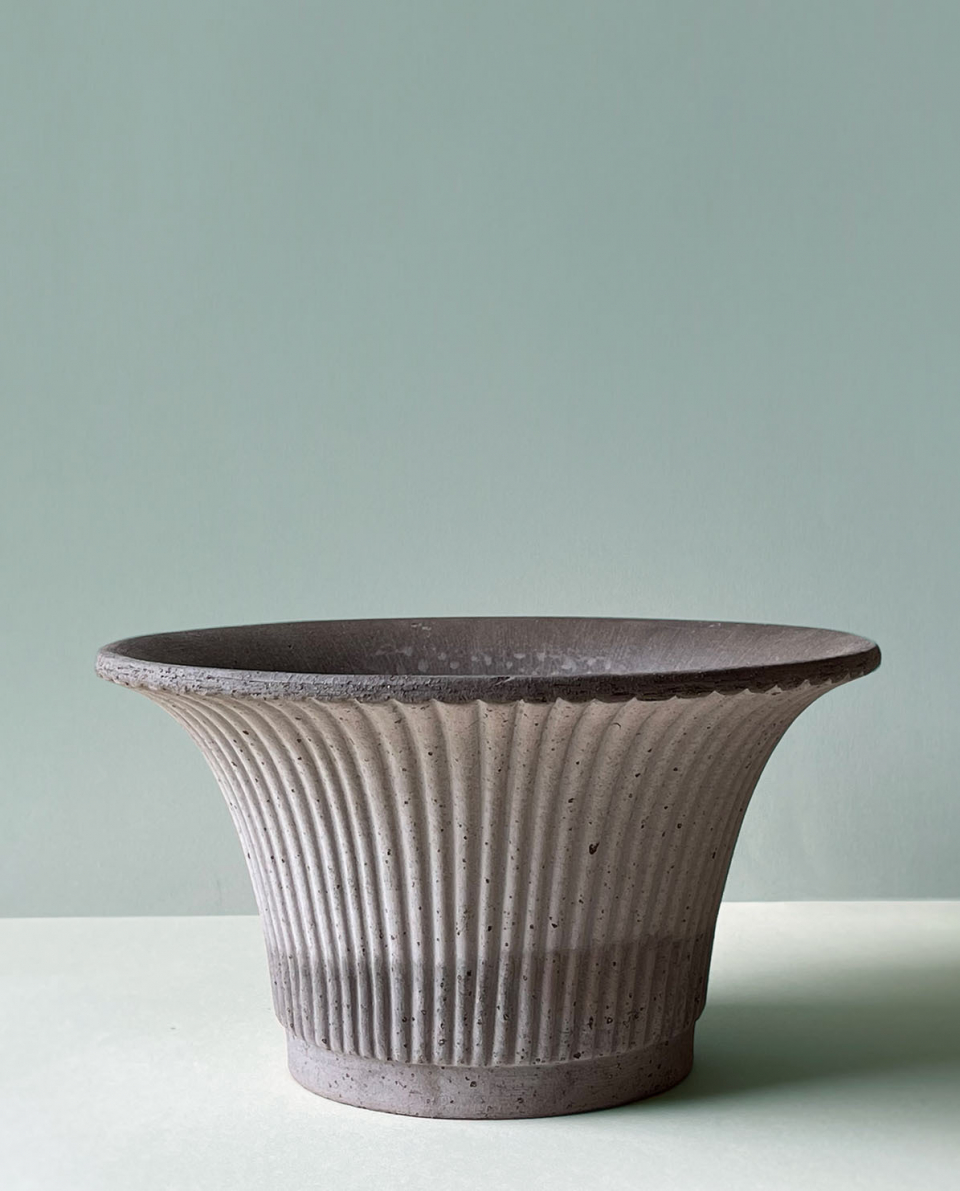 Bergs Potter Blumentopf Daisy Raw Pot inkl. Untersetzer 2