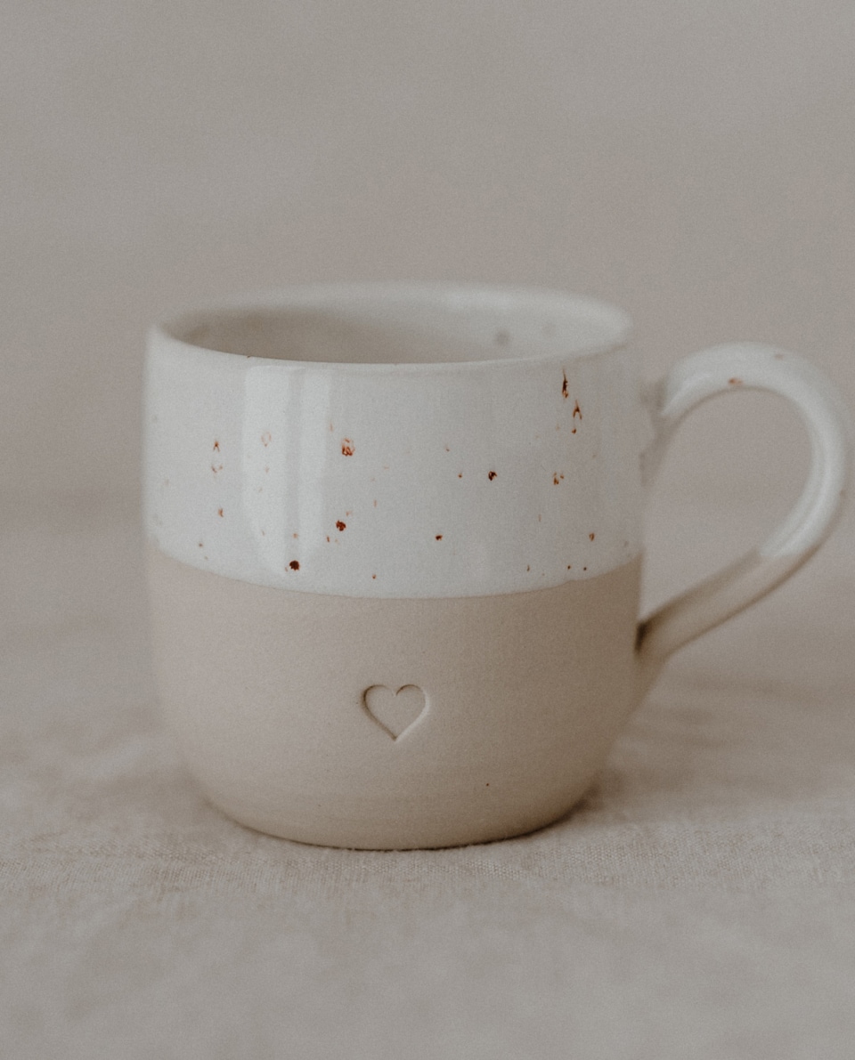 Eulenschnitt Cappuccino Tasse Herz 2