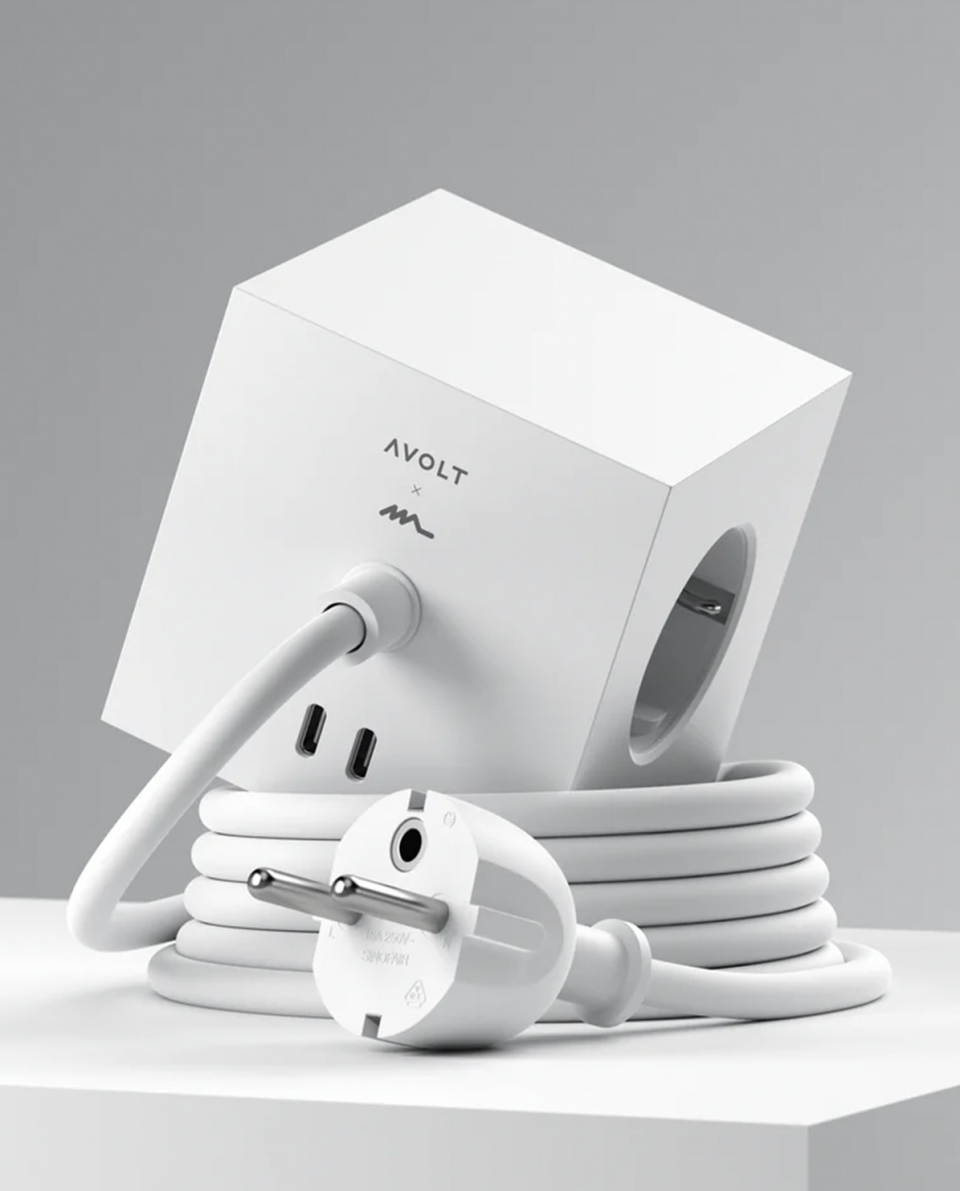 Avolt Mehrfachstecker Square 1 USB-C + Magnet 2