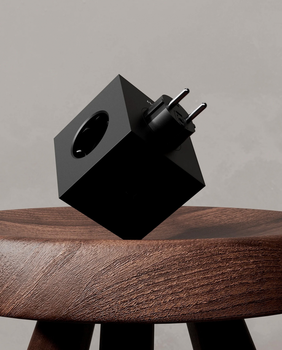 Avolt Mehrfachstecker Square 2 USB C wall mounted 2