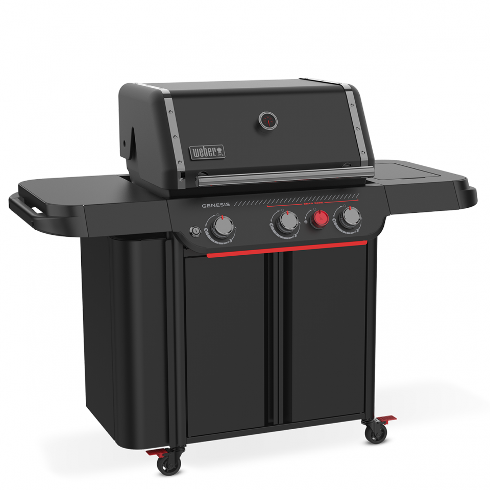 Weber Gasgrill Genesis E-330WR, Stealth Edition, inklusive Drehspieß 2