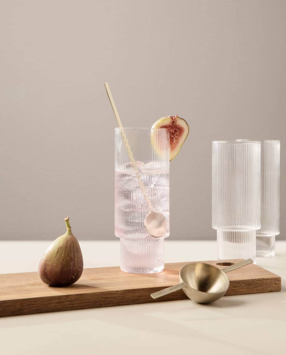 Trinkglas Set Long Drink Ripple 
