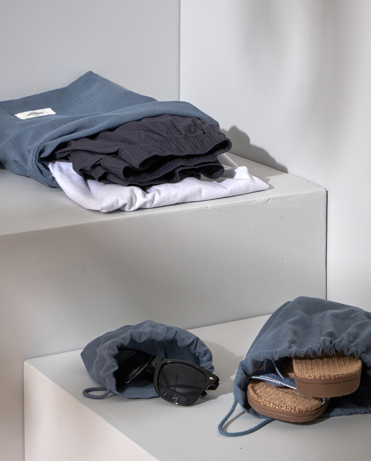 Aufbewahrungstasche Set All Purpose grey blue small von The Organic Company kaufen