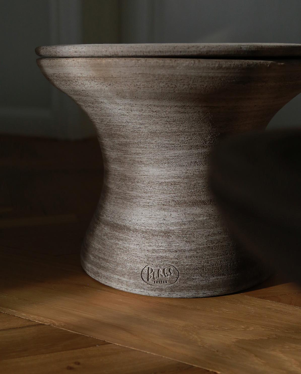 Blumentopf Celeste Raw Pot inkl. Untersetzer 28 cm H