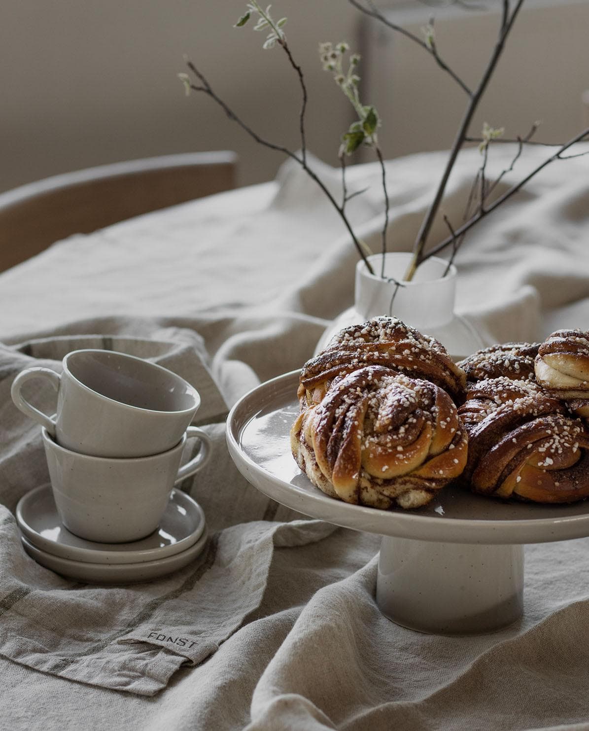 Kaffeetasse mit Untersetzer Fika One Size