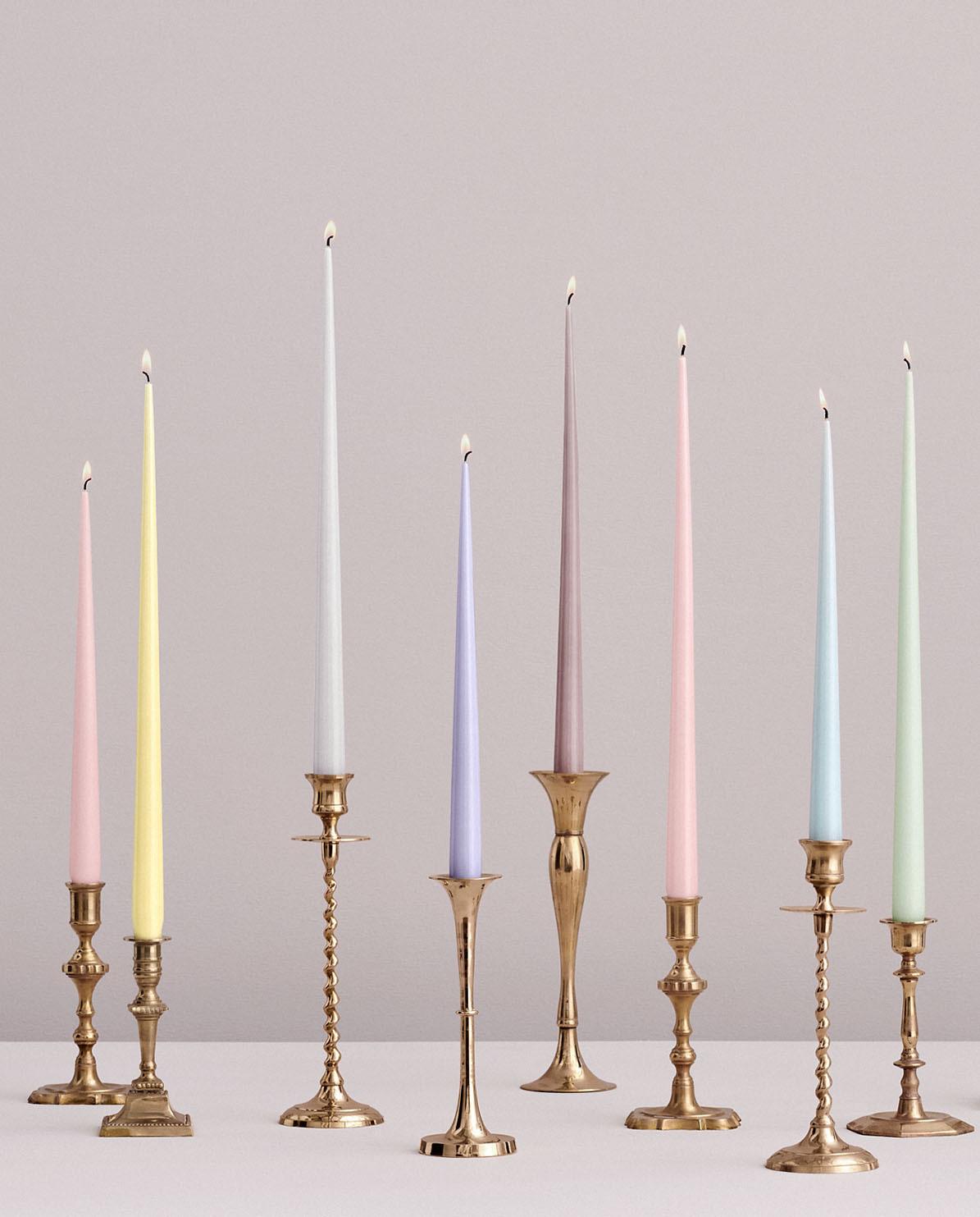 Peitschenkerze Set Taper Candles 32 cm H