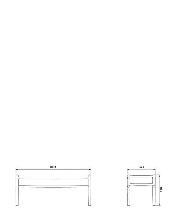 Sitzbank J83B Eiche One Size