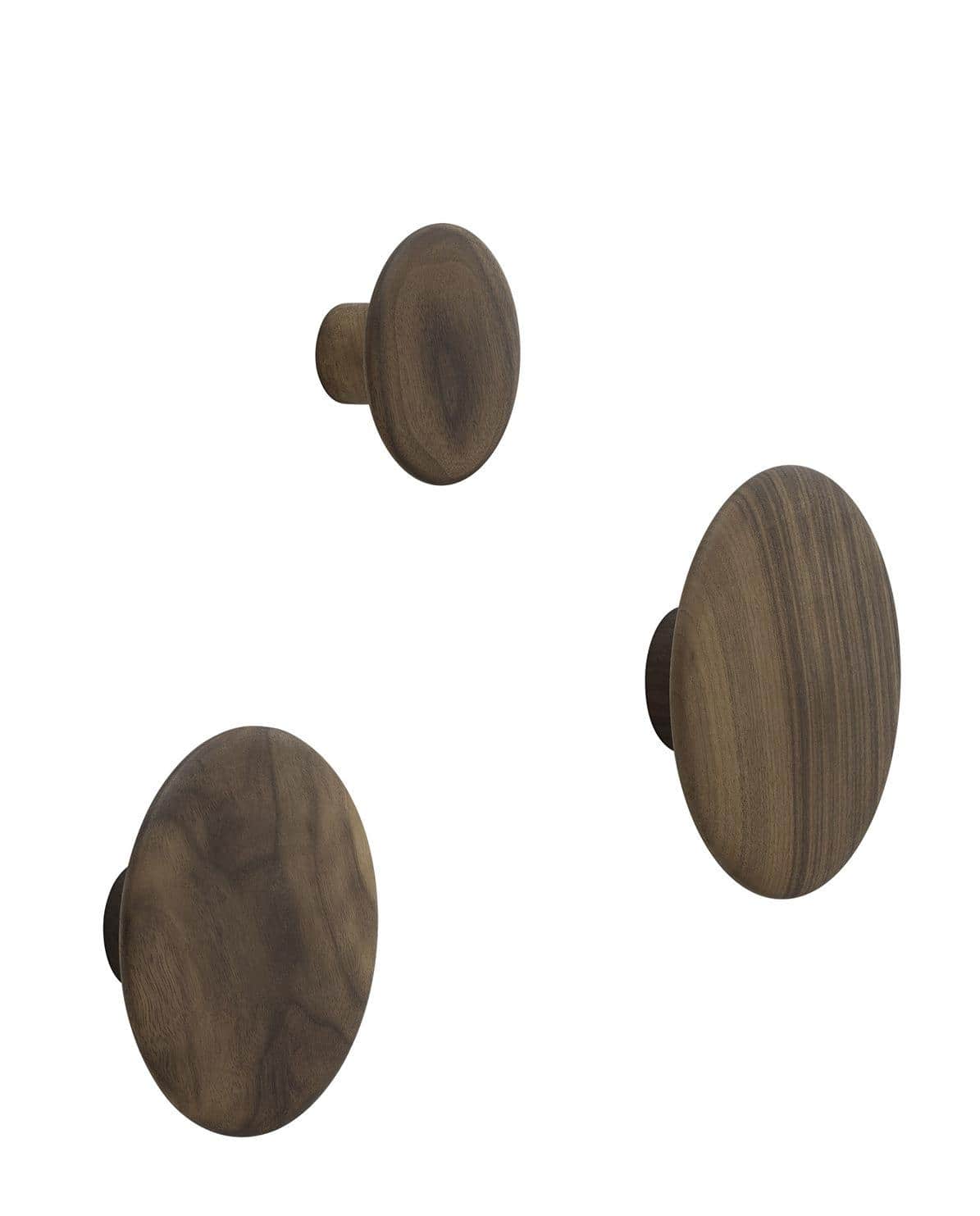 Wandhaken Dots Wood ⌀ 13 cm