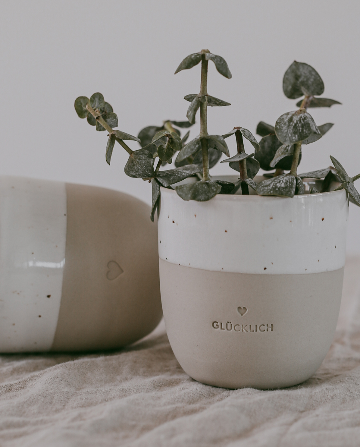 Eulenschnitt Becher Glücklich klein One Size