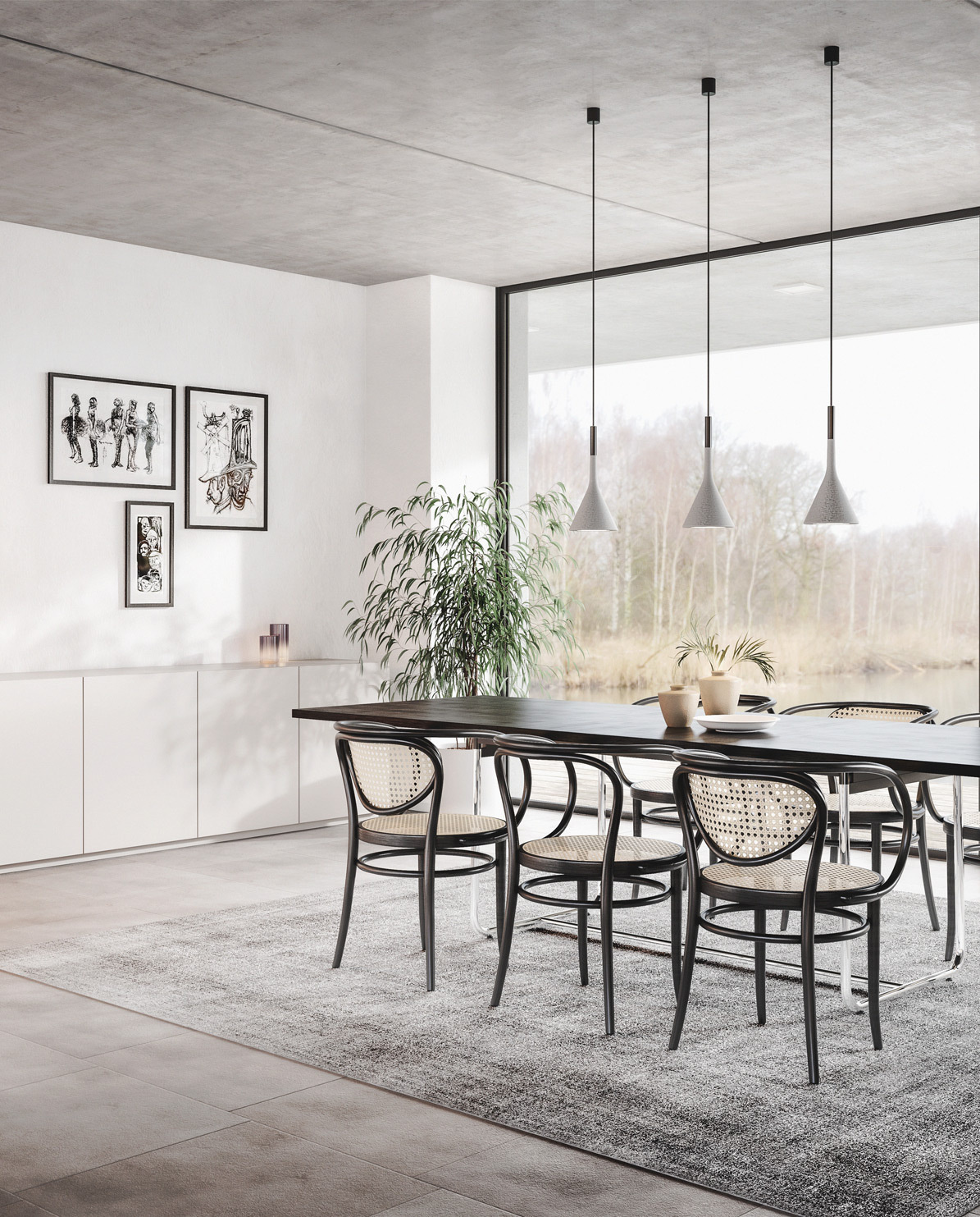 Thonet Stuhl Bugholz 209 One Size