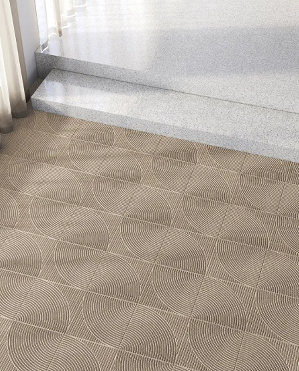 Heymat Teppichfliese vertikal & kreisförmig One Size