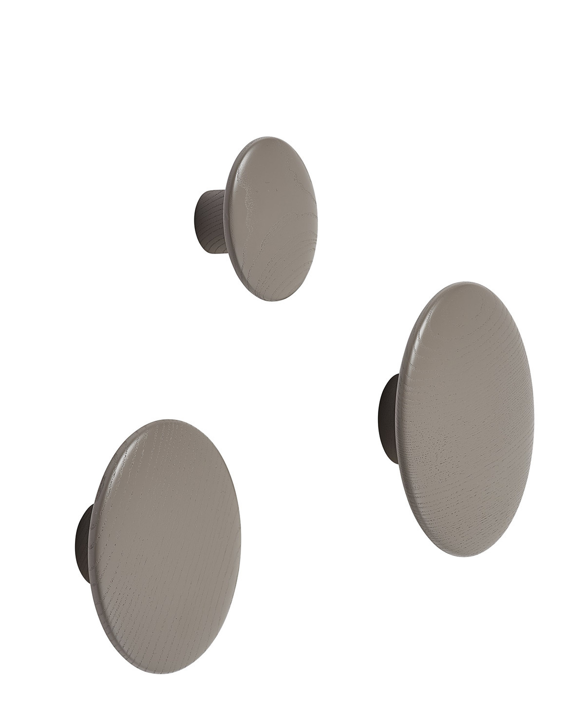 Muuto Wandhaken Dots Wood ⌀ 17 cm