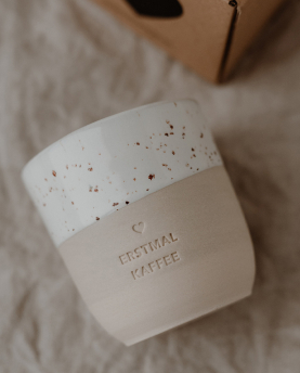 Eulenschnitt Becher Erstmal Kaffee